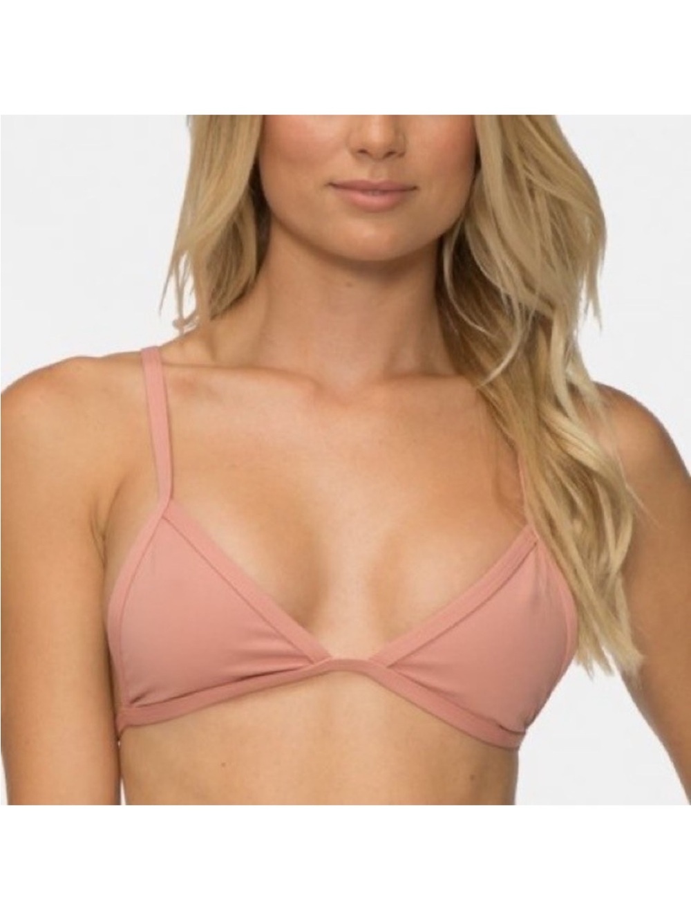 Tavik Jett Triangle Bikini Top in color Deauville Mauve.
Size Medium